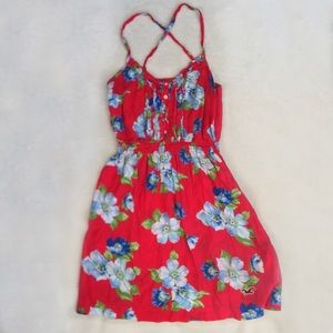 Hollister Red Floral Dress